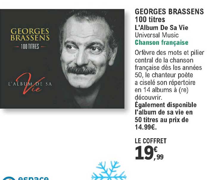 georges brassens 100 titres - l'album de sa vie
