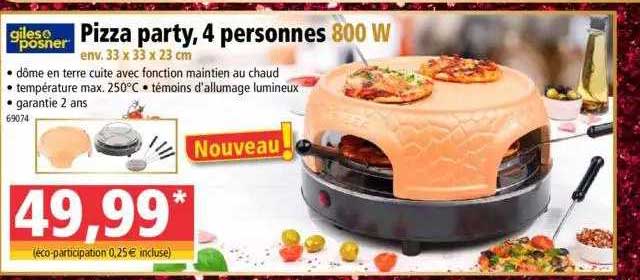 Gileso Posner Pizza Party, 4 Personnes