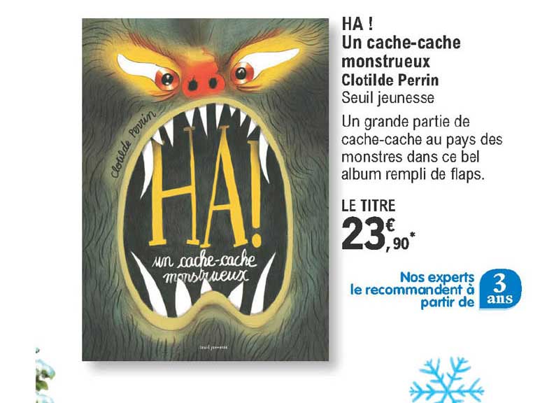 ha ! un cache-cache monstrueux clotilde perrin