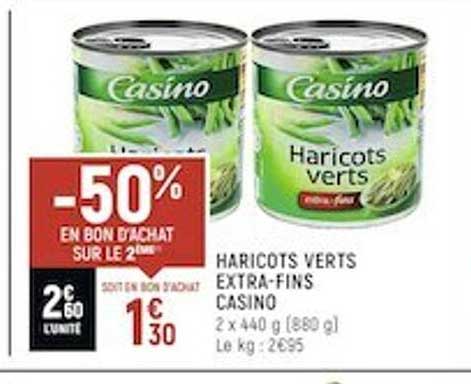 haricots verts extra-fins casino