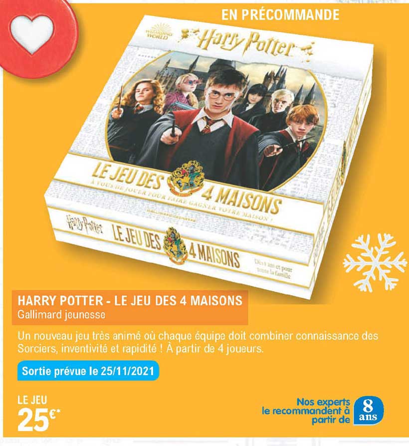 harry potter - le jeu des 4 maisons - gallimard jeunesse