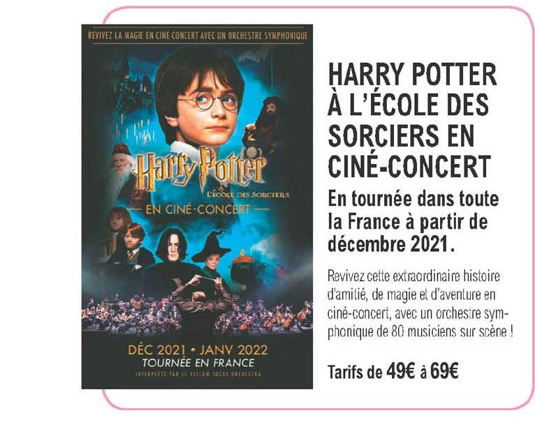 harry potter à l'école des sorciers en ciné-concert