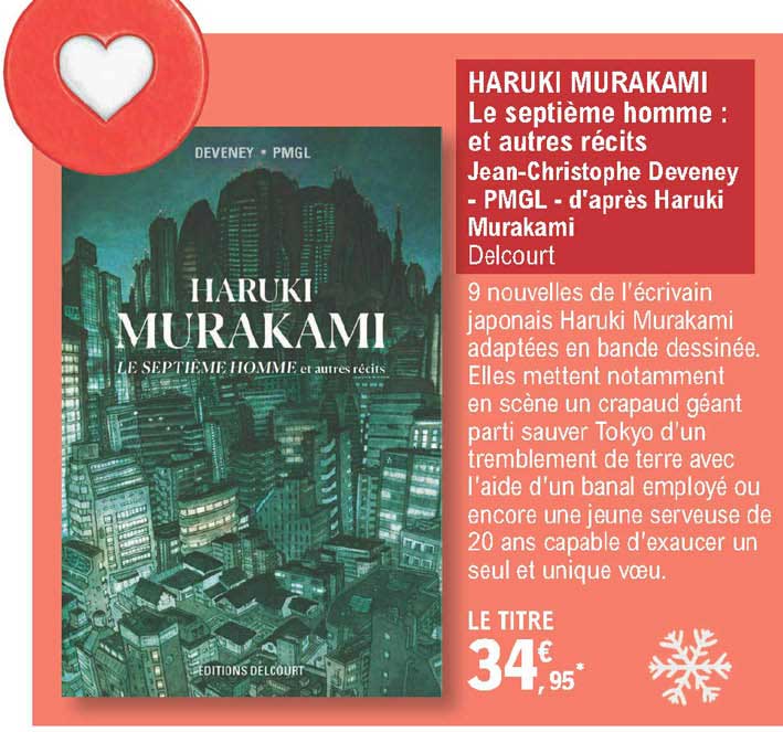 haruki murakami - le septième homme : et autres récits - jean-christophe deveney - pmgl - d'après haruki murakami