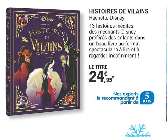 histoires de vilains - hachette disney