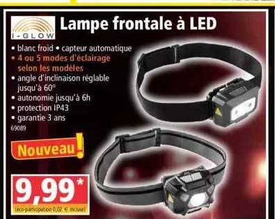 i-glow lampe frontale à led