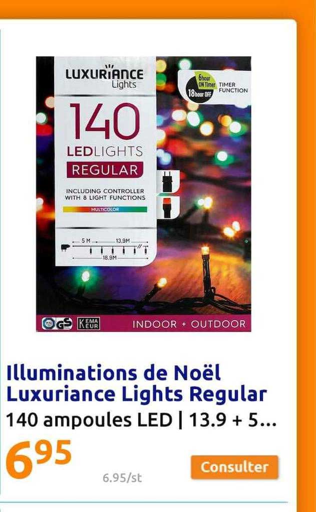 illuminations de noël luxuriance lights regular