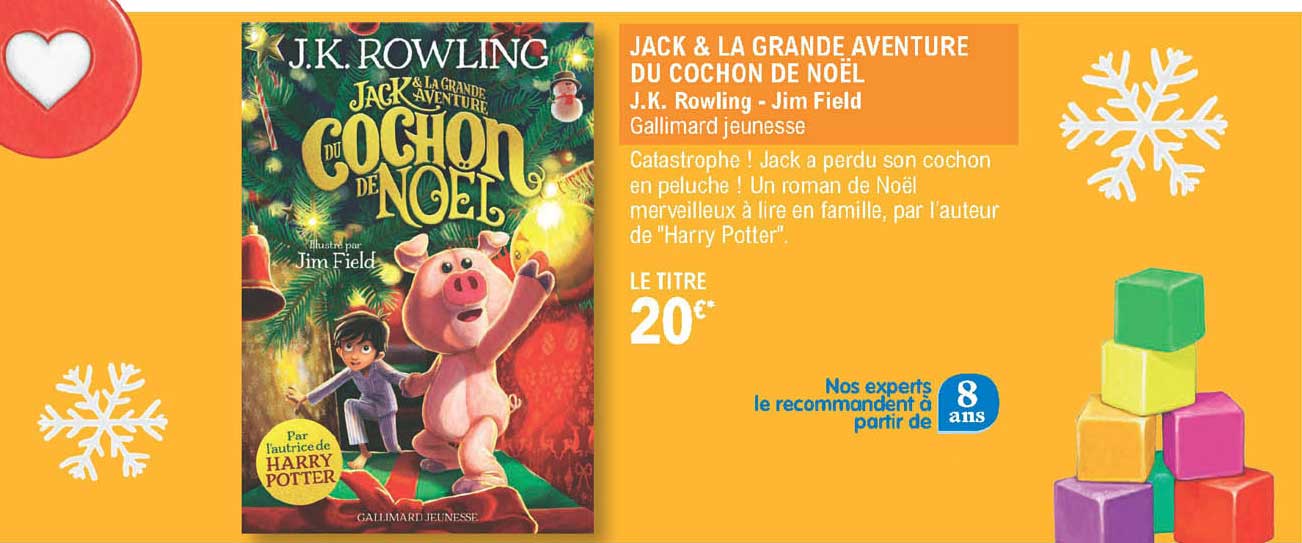 jack & la grande aventure du cochon de noël - j.k. rowling - jim field