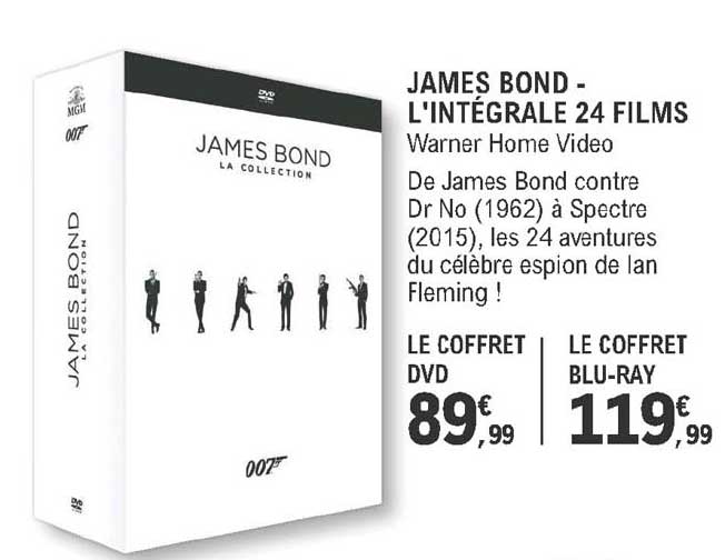 james bond - l'intégrale 24 films