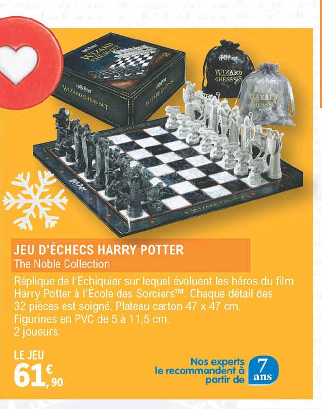 jeu d'échecs harry potter - the noble collection