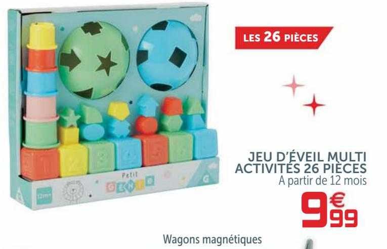 jeu d'éveil multi activités 26 pièces