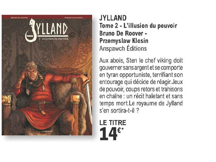 Jylland Tome 3 - L'illusion Du Pouvoir - Bruno De Roover - Przemyslaw Klosin