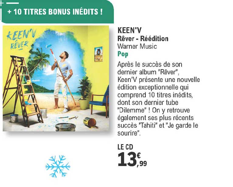 keen'v - rêver - réédition