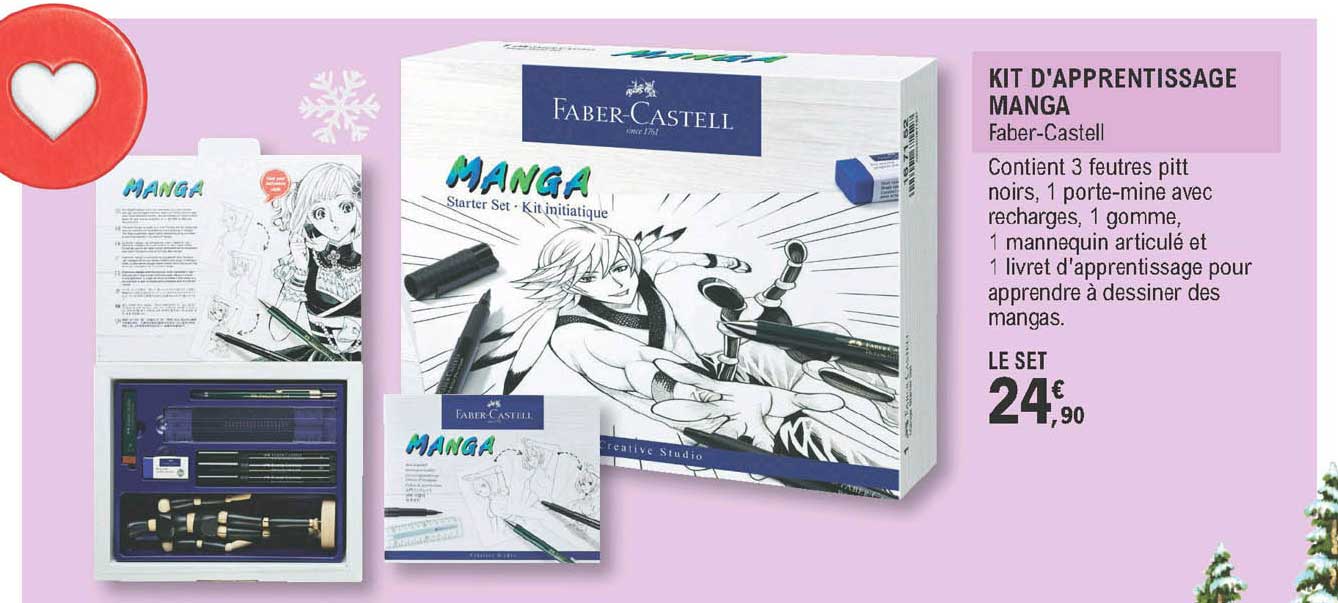 kit d'apprentissage manga - faber-castell