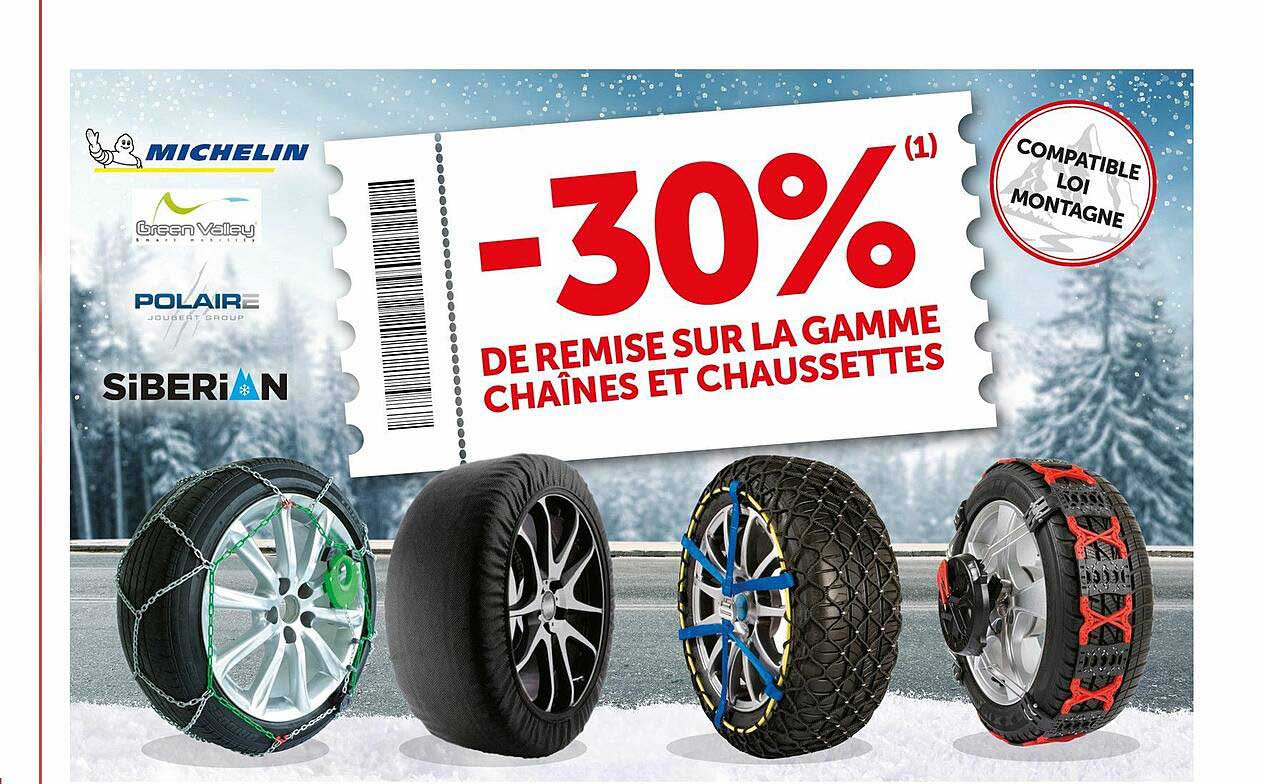 la gamme chaînes et chaussettes michelin