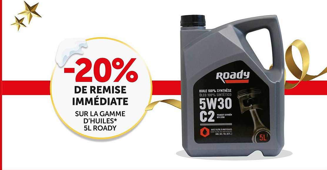 la gamme d'huiles 5l roady