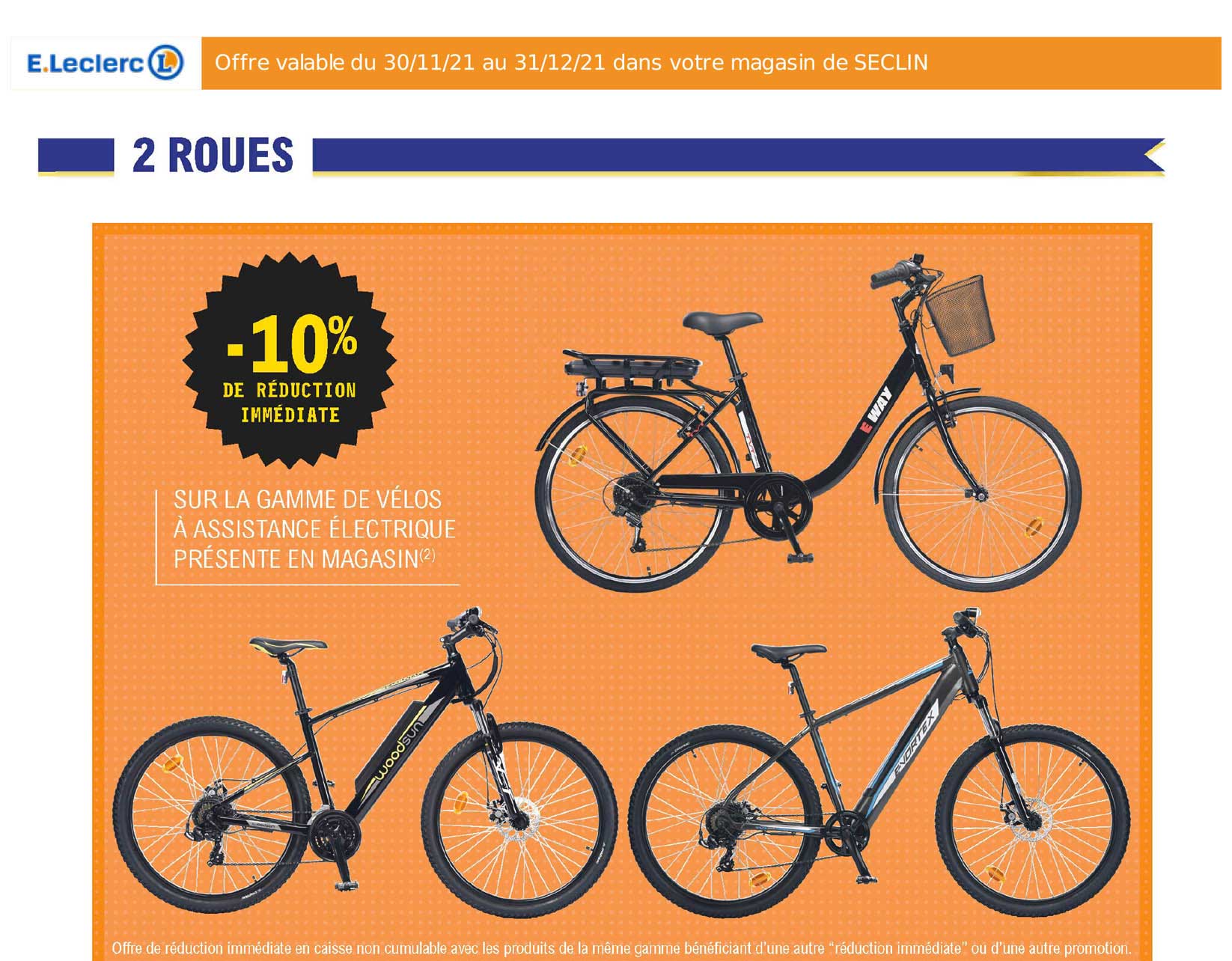 la gamme de vélos à assistance électrique