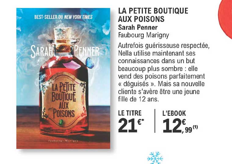 la petite boutique aux poisons - sarah penner