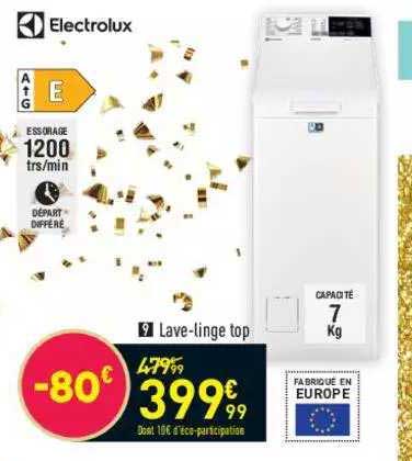 lave-linge top electrolux