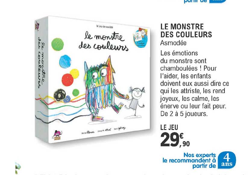 Le Monstre Des Couleurs - Asmodée