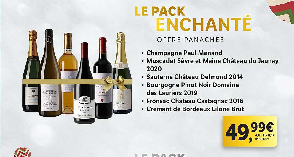 le pack enchanté offre panachée