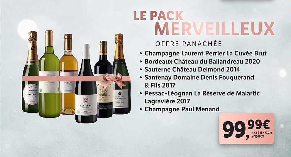 le pack merveilleux offre panachée