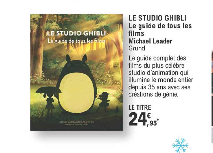 le studio ghibli - le guide de tous les films - michael leader - gründ