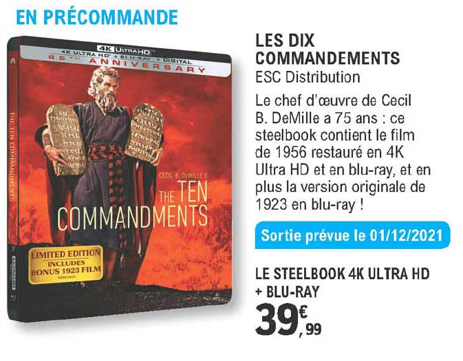 les dix commandements - esc distribution