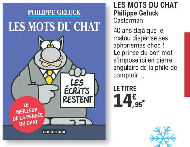 les mots du chat - philippe geluck