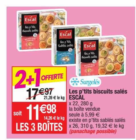 les p'tits biscuits salés escal