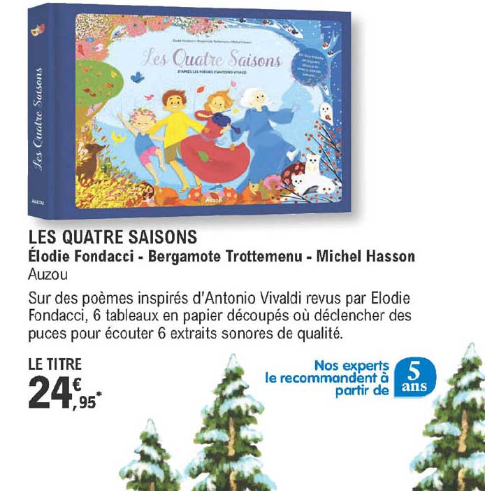 les quatre saisons - élodie fondacci - bergamote trottemenu - michel hasson