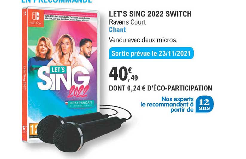 Let's Sing 2022 Switch Ravens Court