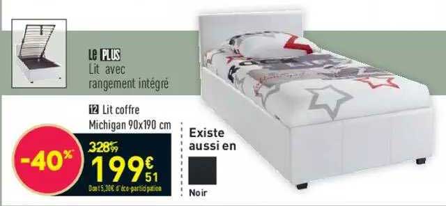 lit coffre machigan 90x190 cm