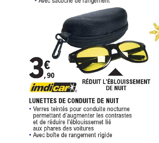 lunettes de conduite de nuit imdicar
