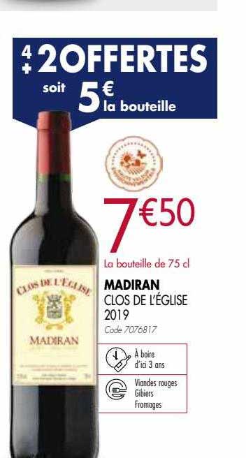 madiran clos de l'église 2019
