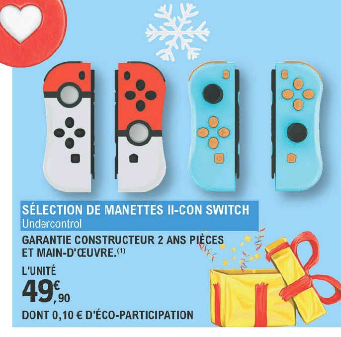 Manettes II-con Switch Undercontrol
