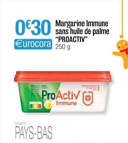 margarine immune sans huile de palme "proactiv"