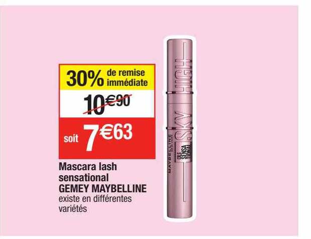 mascara lash sensational gemey maybelline