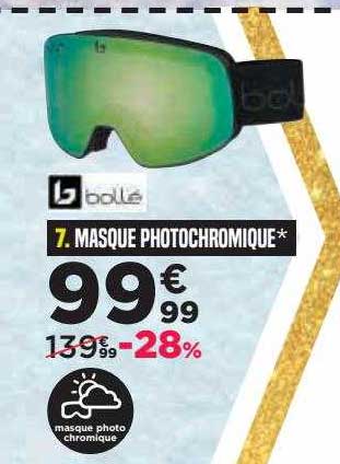 masque photochromique bollé