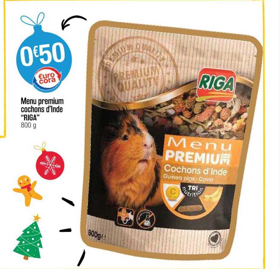 menu premium cochons d'inde "riga"