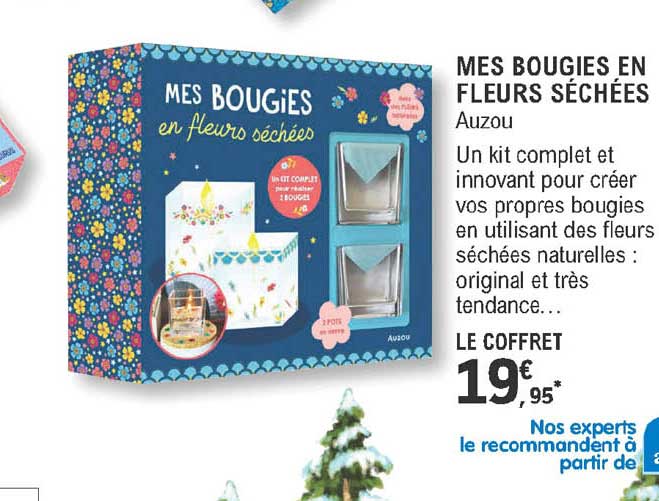 mes bougies en fleurs séchées - auzou