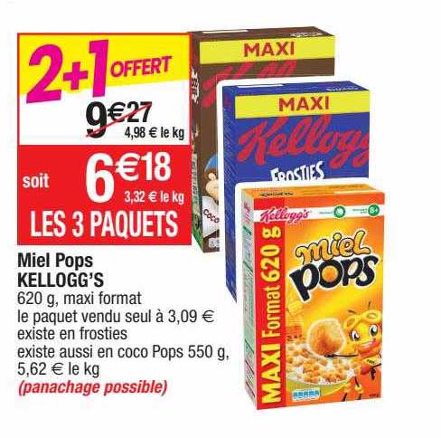 miel pops kellogg's