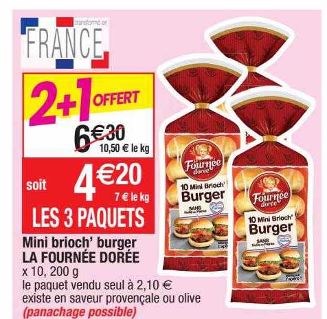 mini brioch' burger la fournée dorée