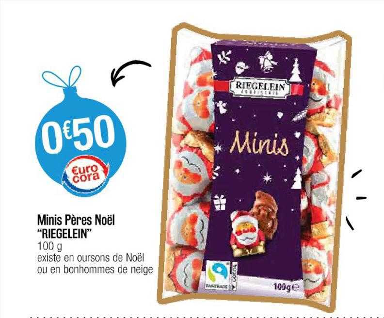 mini pères noêl "riegelein"