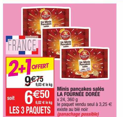 minis pancakes salés la fournée dorée