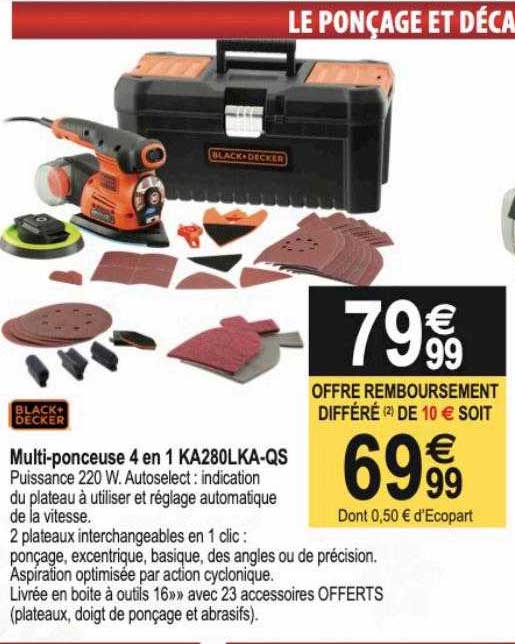 multi-ponceuse 4 en 1 ka280lka-qs black+decker