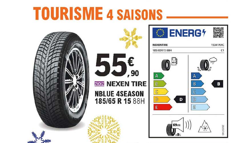 nblue 4 season 185-65 r 15 nexen tire