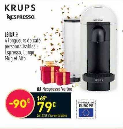 Nespresso Vertuo Krups