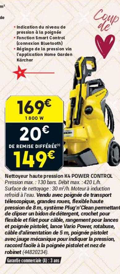 nettoyeur haute pression 4k power control