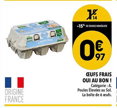 oeufs frais oui au bon !