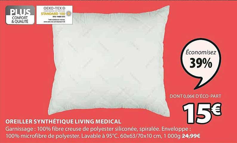 Oreiller Synthétique Living Medical